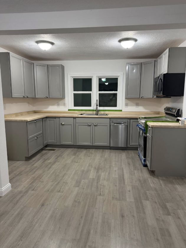 Renovated kitchen inside a Tennessee property Jayden Kendall has bought